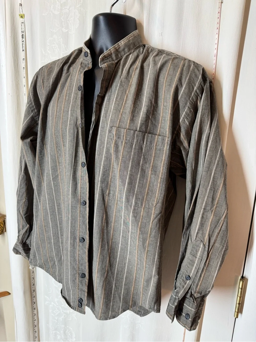 Vintage Ron Chereskin Collarless Men's Shirt